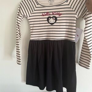 Hello Kitty Black and White Striped Dress